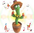 Dancing Talking Cactus Interactive plush Toy | Wriggle & Singing Recording Repeat What You Say Funny Mimicing Funny Toy for Kids. 