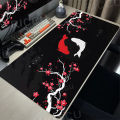 Large Gaming Mouse Pad Koi Fish Table Mat Yin Yang Fish Mousepad Company Big Deskmat 90x40CM Gamer Mausepad Extended Mouse Mat. 