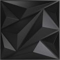 12pcs 3D wall panels for indoor wall decoration,PVC pattern for living room hall bedroom hotel office,black,30.48 cm x 30.48 cm. 