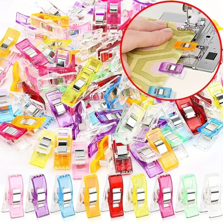 30/50/100pc Sewing Clip Folders With Plastic Boxes For Craft Tools