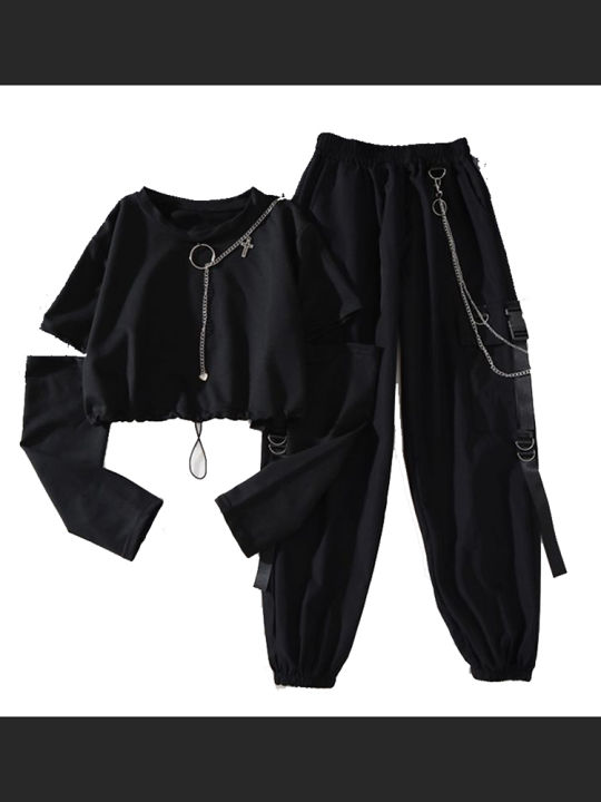 Spring%20Autumn%20Women%20Harajuku%20Cargo%20Pants%20Handsome%20Cool%20Two-piece%20Suit%20Chain%20Long%20Sleeve+Ribbon%20Pants%20-%20Image%207