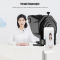 Andoer Portable Smartphone Teleprompter Prompter with Phone Holder Remote Control for Video Recording Live Streaming Interview.