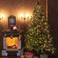 SALCAR 2m*8 LED Weihnachtsbeleuchtung mit Ring Überwurf Lichterkette 10 Girlande. 