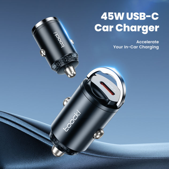 Toocki%2045W%20USB%20C%20Car%20Charger%20Fast%20Charge%20For%20Phone%20Type%20C%20Pull%20Ring%20Car%20Charger%20For%20iPhone%2017%2016Pro%20%20S25%20%2017%20%20-%20Image%202