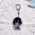 1/16PCS Anime Characters Demon Slayer Acrylic Car Keychain Accessories Keyrings Friends  Funny​ Bag Charms Backpack Pendant. 