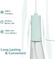 Caresmith Neo Cordless Oral Flosser | 24 Pressure Settings with 5 Modes & 6 Intensities |300 ml Large Detachable Water Tank | Power Flosser for teeth | IPX7 Waterproof | 2 Jet Tips Provided (Green). 