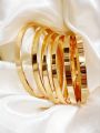Golden Plain bangles. 