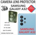 Samsung Galaxy A32 3D Back Camera Glass Lens Protector / 9H Tempered Glass Full Coverage For Samsung A32. 