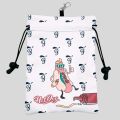 Funny Golf Valuables Pouch Hot DOG Design pu Leather Golf Tee Pouch with Drawstring Closure Golf Ball Tee Handbag Portable.
