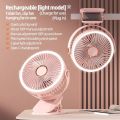 8000mAh Camping Fan Rechargeable Desktop Portable Air Circulator Wireless Ceiling Electric Fan With LED Light Clip-on Home Fan. 