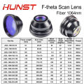 HUNST F-theta Scan Lens Mount M85x1 1064nm Field Lens 50-400mm F80-525mm for YAG Optical Fiber Laser Marking Machine SpareParts.