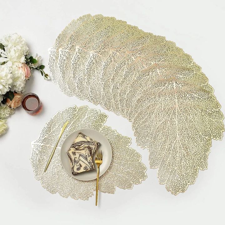 Fancy%20mats%20Table%20mats%20%20PVC%20soft%20leather%20Golden%20and%20silver%20available%20Clean%20and%20wipe%20wet%20clothes%20-%20Image%202