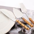 1Pcs Bamboo Handle Stainless Steel Cake Knife Shovel Bread Knife Cake Cutting Tools Pizza Cheese Steak Shovel Baking Utensils. 