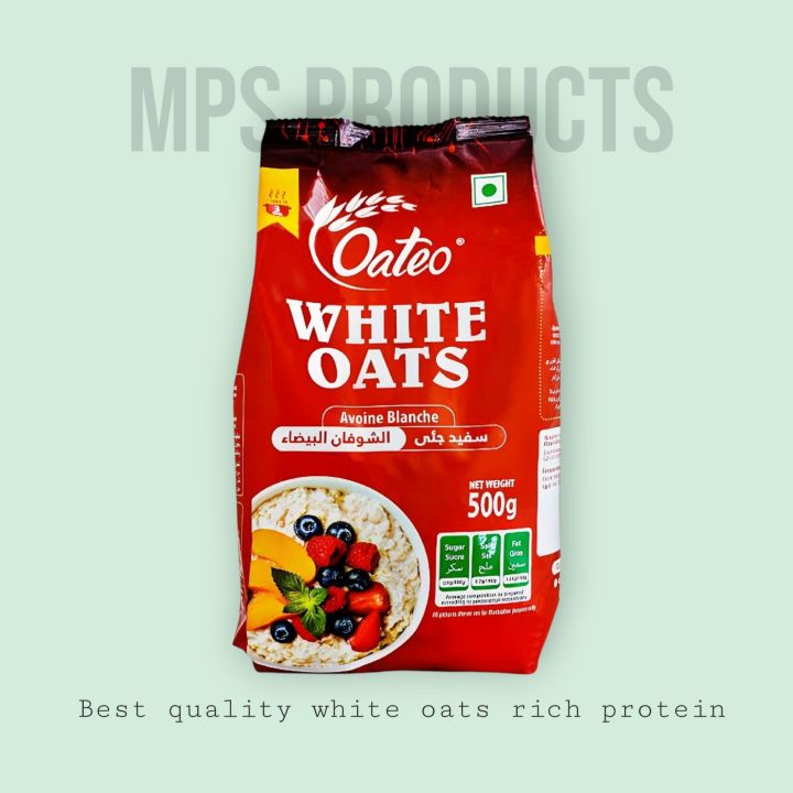 Oateo White Oats 500g – Healthy Breakfast | High Protein | Weight Loss ...