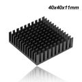 3D Printer Part Aluminum Heatsink For Nema17 42 Stepper Motor Ender3 Cooling Heat Sink Radiator 40x40x11mm With Adhesive Backing.