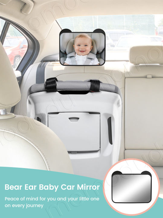 Adjustable%20Wide%20Car%20Rear%20Seat%20View%20Mirror%20with%20Bear%20Ear%20Baby/Child%20Seat%20Car%20Safety%20Mirror%20Monitor%20Headrest%20-%20Image%206