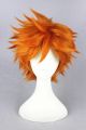 High Quality Anime Haikyuu!! Shoyo Hinata Syouyou Cosplay Wig Short Orange Curly Heat Resistant Synthetic Hair Wigs. 