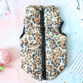 Printed Warm Zipper Dog Vest New Traction Buckle Vest Pet Coat For Puppy Chihuahua Casual Universal Dog Jacket Pet Clothing. 