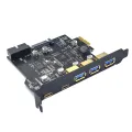 Type C USB 3.2 Gen1 PCIE Card Hub USB 3.0 PCI Express Board PCI-E PCI E USB 3 Adapter Multiplier USB3 3.1 Controller Riser Cards. 