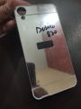 HTC Desire 820 Aluminium Frame Silver Plated Mirror Back Cover. 
