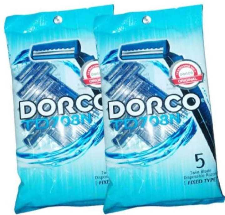 2 Packets Twin Blade Disposable Razor By Dorco Korean Quality Non Flex ...
