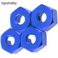 Metal 12mm Wheel Hex Hub Drive Adapters with Pins Screws for 1/10 Arrma Senton Granite Typhon Vorteks 3S Big Rock RC Car. 