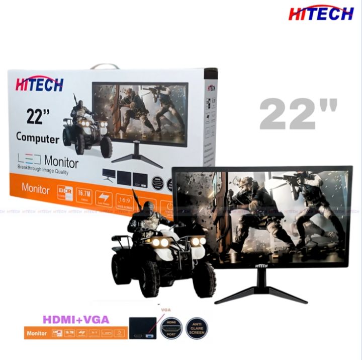 Hitech%2022"%20Led%20Monitor%20With%20VGA%20&%20HDMI%20Supported%20%20HiTech%2022%20Inch%20FHD%20Monitor%20-%20Image%202