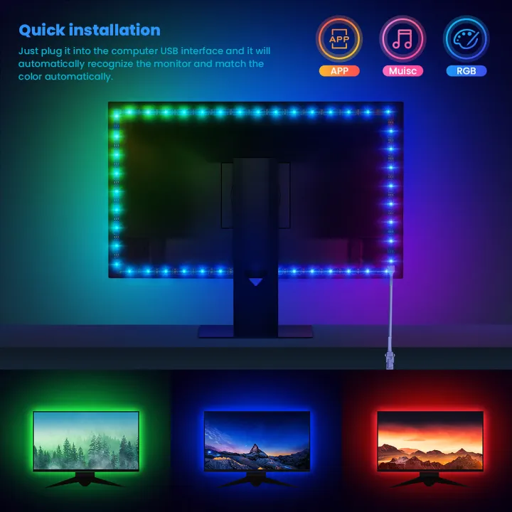 Immersive%20PC%20Background%20RGBIC%20LED%20Strips%20Monitor%20Screen%20Color%20,USB%20Sync%20Box%20Compatible%20for%20Win%20PC,%20Ambient%20Lighting%20-%20Image%204