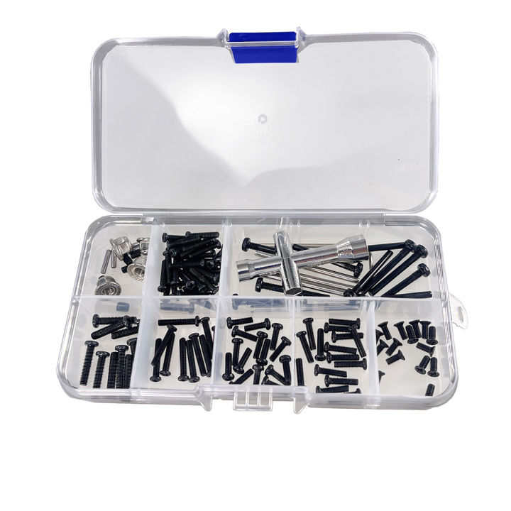 For Hyper Go MJX 1/16 16207 16208-09-10 H16 H16BM RC Car Spare Parts Remote Control Car Modification Screw Tool Accessories Box