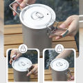 Camping Hiking Rice Cooker Outdoor Portable Picnic Cookware Stainless Steel Pot Multifunctional Travel Cooking Accessory. 