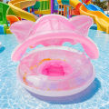 1PC Canopy Pool Float Ring, Inflatable Swim Tube, Swimming Accessories, For Summer Water Sports, Swim Ring, Pool Float Gear.