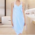 Wearable Bath Towel with Straps 70X140cm Super Soft Quick Drying High Absorbent Ladies Wrap Towel for Beach Spa Gym Shower.