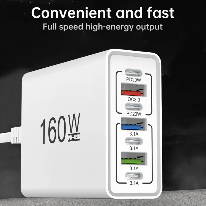 160W%20Multi%20Ports%20USB%20Charger%20Type%20C%20Fast%20Charging%20Phone%20Charger%20Adapter%20For%20iPhone%20Samsung%20Xiaomi%20Huawei%20EU/US%20Plug%20Wall%20Charger%20-%20Image%205