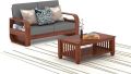Solid Sheesham Wood 2 Seater Sofa SET FOR LIVING ROOM WITH COFFE TABLE. 