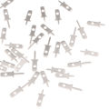 50Pcs Sliver 2.8 Inserts Plug Spring Terminal PCB Solder Lug Thickness 0.8mm One Legs PCB Welding Sheet. 