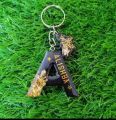 resin alphabet names keychain handmade customized beautiful ❤️. 