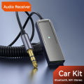 Bluetooth 5.5 Car Kit AUX Audio Receiver USB To 3.5mm Hifi Stereo Music Navigation Handsfree With Mic Wireless Adapter Transmit. 