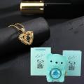 Heart 100 Languages Projection Pendant Necklaces With Cute Bear Rose Flower Gift Box 2024 New Festival Gifts Romantic Jewelry. 