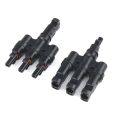 Mc4 3T Shape One-divided-three PV Solar Wire Connector. 