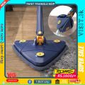 Creative Triangle Mop 360 Rotary Twist Water Squeeze Floor Cleaning Tool Toilet Household Clean Ceiling Corner Cleaning Wall Mop. 