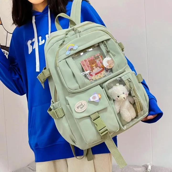 New!%20For%20Girls%20Backpack%20Cute%20School%20Bags%20For%20Student%20Teens%20Girls%20Pockets%20Women%20Laptop%20Backpack%20-%20Image%205