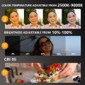 360° LED Ring Fill Light with Mirror Magnetic Selfie Light for MagSafe iPhone Perfect for Selfies Vlog Video Calls. 