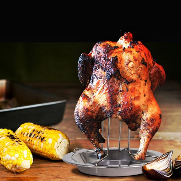 Roasting%20Chicken%20Grill%20Stand%20Roaster%20Rack%20with%20Tray%20Kitchen%20Outdoor%20BBQ%20Tools%20Stainless%20Steel%20Non-stick%20Grilled%20Chicken%20Plate%20-%20Image%204