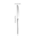 4/6/8pcs Stainless steel mirror knife set suitable for hotel restaurant family kitchen Western steak party.
