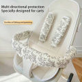 3-Piece Set of Stroller Armrest Covers, Safety Belt Shoulder Protectors - Anti-Bite Straps, Removable and Washable, 3D Honeycomb Breathable and Not Stuffy, Essential Accessory for Moms to Walk Their Babies, Universal Model Armrest Covers.. 