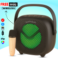 Original Portable Bluetooth Wireless Speaker With FREE Microphone ~ Rechargeable Big Sound System Loud Speaker with Mic ~ High Stereo Bass & Woofer Home MP3 Player Mobile Speaker for PC Computer & Laptop ~ Support USB, SD Card, FM Radio ~ FunBug. 