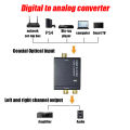 Digital To Analog Audio Converter Support Bluetooth 3 5mm Suitable For TV Audio Digital Coaxial Fiber Optic Analog Output Conver. 