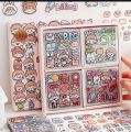 100PCS Cute Cartoon PET Waterproof Stickers Album Diary Journal Decorative Scrapbooking DIY Sticker With Box. 