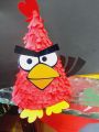 Angry bird theme decorated cap (price for 1 cap). 