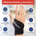 Self-Heating Wrist Band Magnetic Therapy Support Brace Wrap Heated Hand Warmer Compression Pain Relief Wristband Sanitizer Belt.